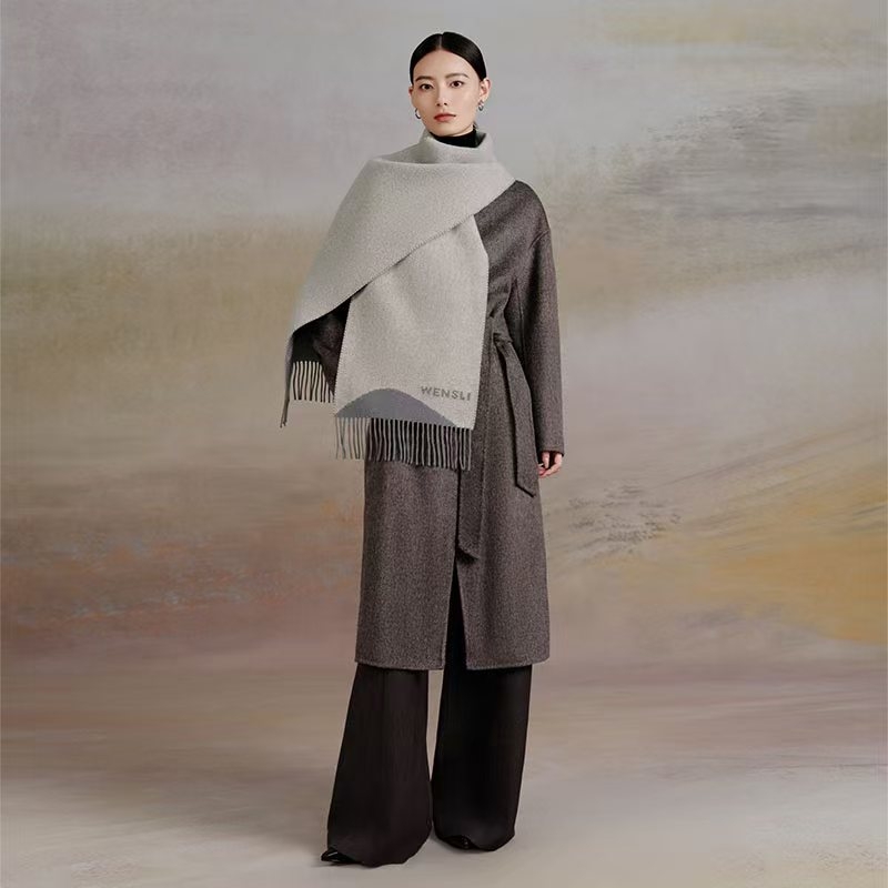 万事利 100%绵羊毛围巾常安颂