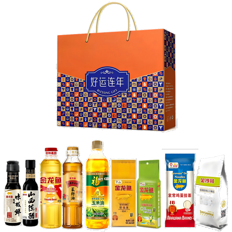 金龙鱼  米面油调味品好运礼盒5000g