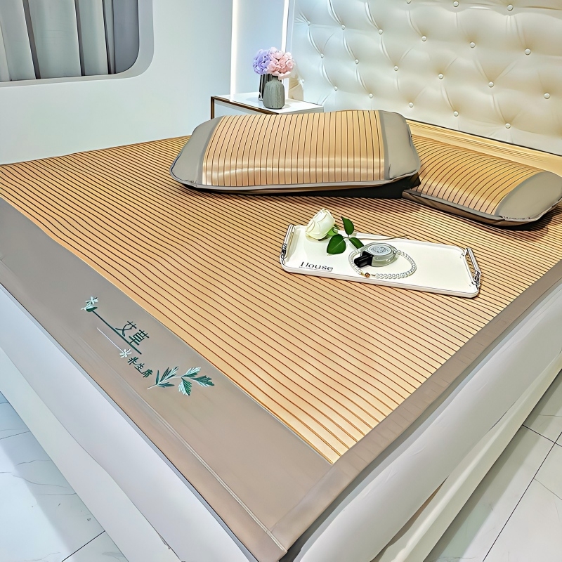 圣夫妮  凉感亲肤艾草冰丝席三件套SFN-204