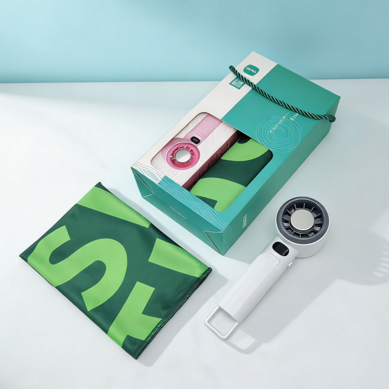 优品尚竹  严选数显风扇毛巾礼盒A14F6