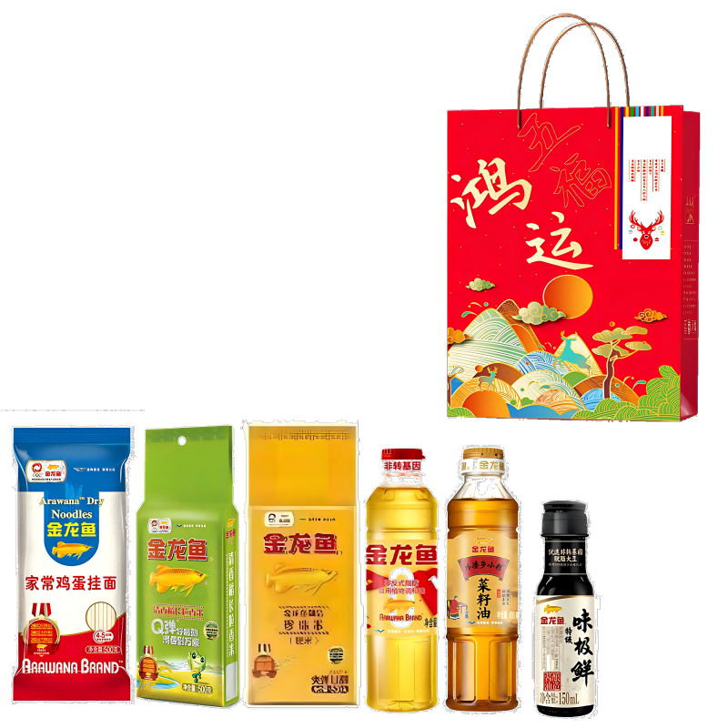 金龙鱼  米面油调味品礼盒2450g