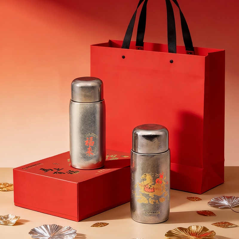 多样屋  马上有福双盖钛杯福来