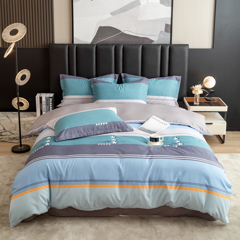 皇寝世家  澳绒磨毛四件套时尚星桥HQ-SJT1860