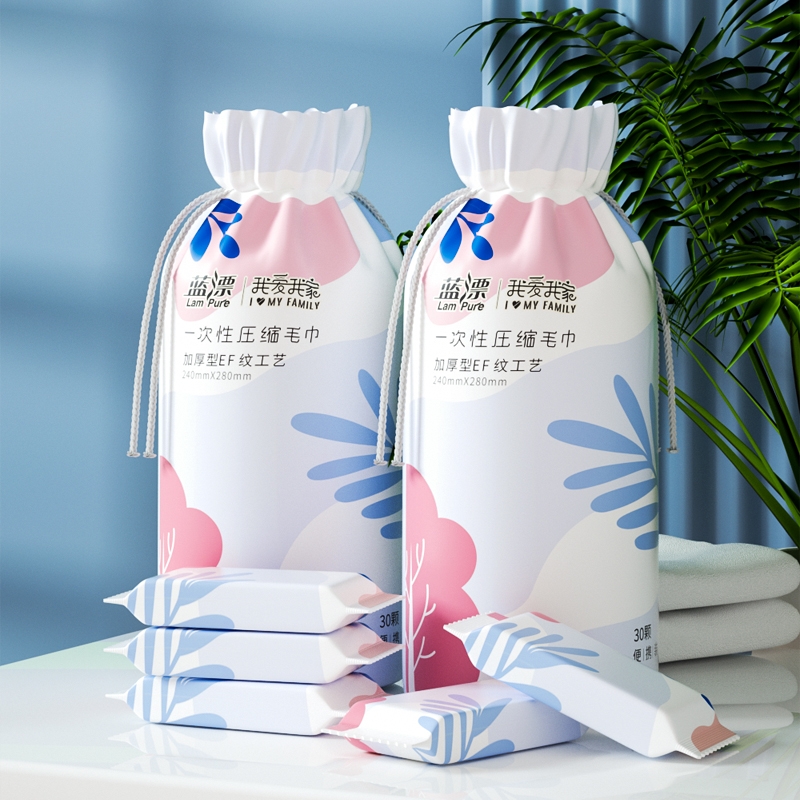 蓝漂 大尺寸压缩毛巾洗脸巾30颗LP363064