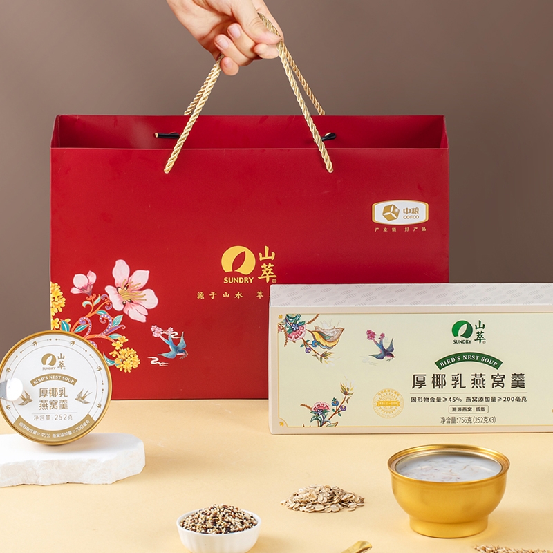 山萃  中粮厚椰乳燕窝羹756g