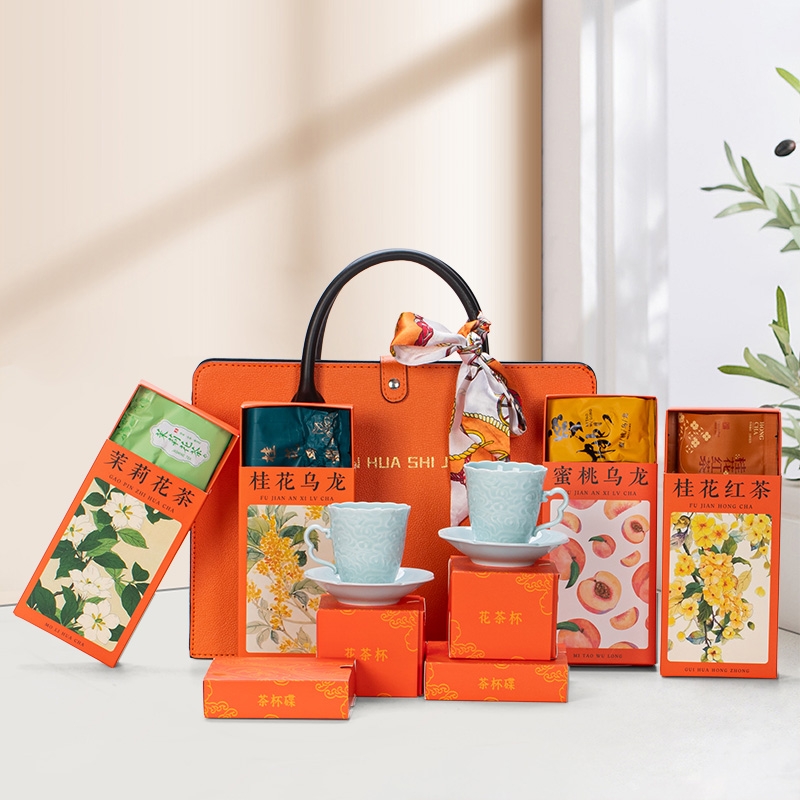 瓷伽什  繁花似锦茶具花茶套组CJS-QC-009