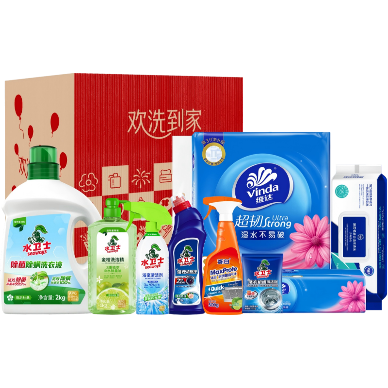 水卫士  维达居家清洁12件套JQZP-260301