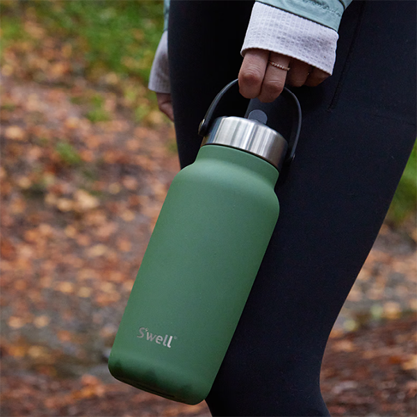 SWELL  宽口吸管瓶绿色玉石700ml