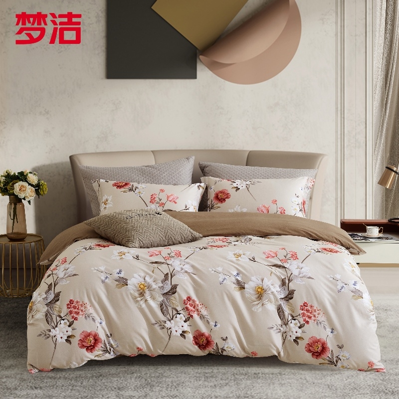 梦洁家纺  纯棉印花四件套漫雅1010189093