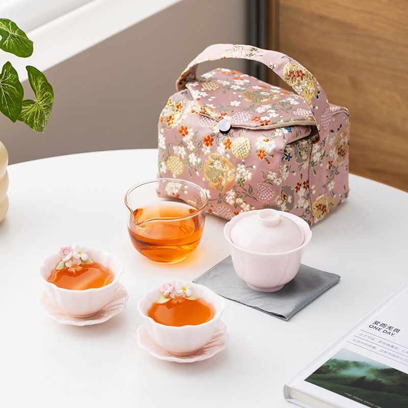 辞蕴  旅行茶具一壶二杯快客杯