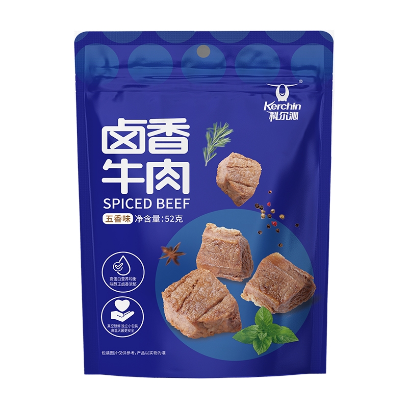 科尔沁  卤香牛肉五香味52g*5袋