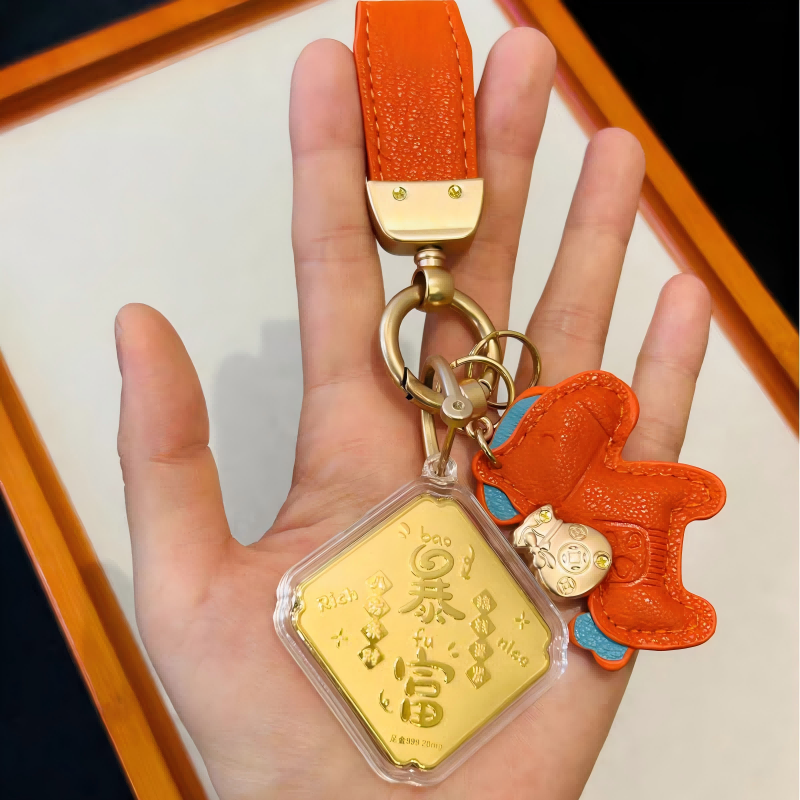 金六福吉祥  足金钥匙扣马上暴富MSBF2025