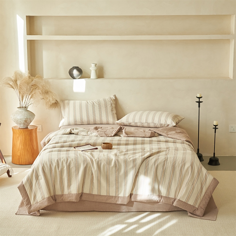 雅鹿  棉麻棉花夏被