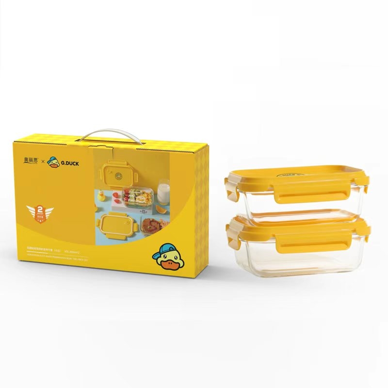 奥丽思  小黄鸭联名款保鲜碗套装Y1105-7