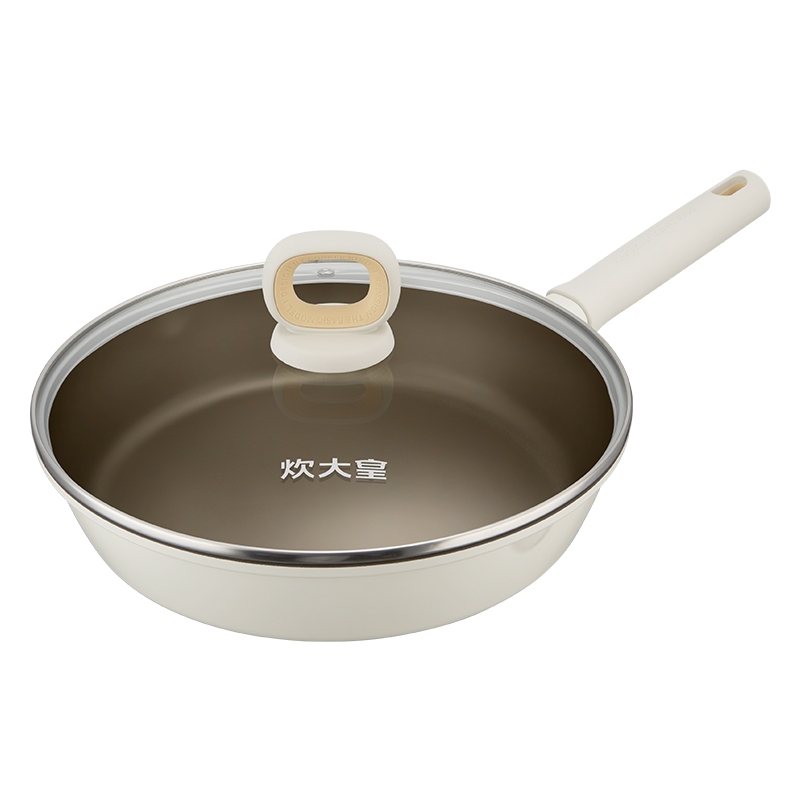 炊大皇  钛白聚油煎锅平底锅24cmJG24TB