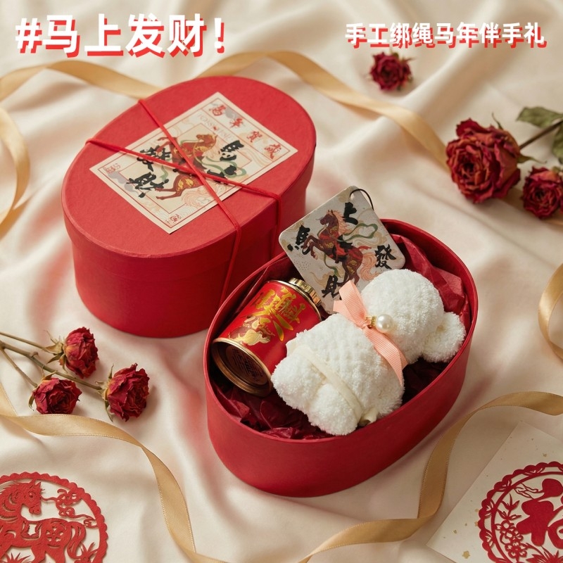 上白石  毛巾熊福建红茶香挂新年伴手礼盒MAA-001