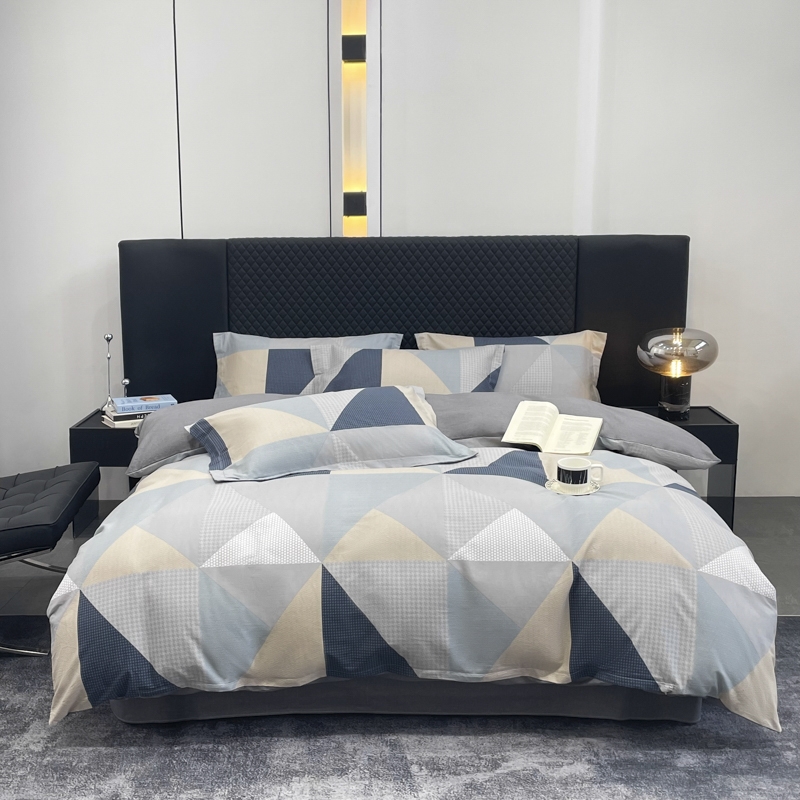 皇寝世家  全棉活性四件套多彩三角HQ-SJT15568