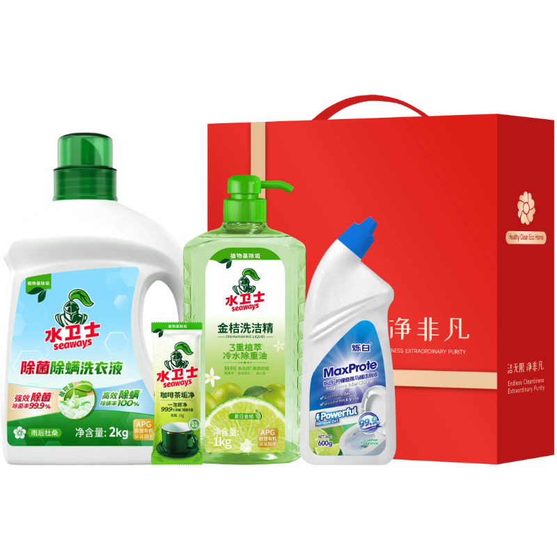 水卫士  家庭除菌清洁4件套SWS-260305