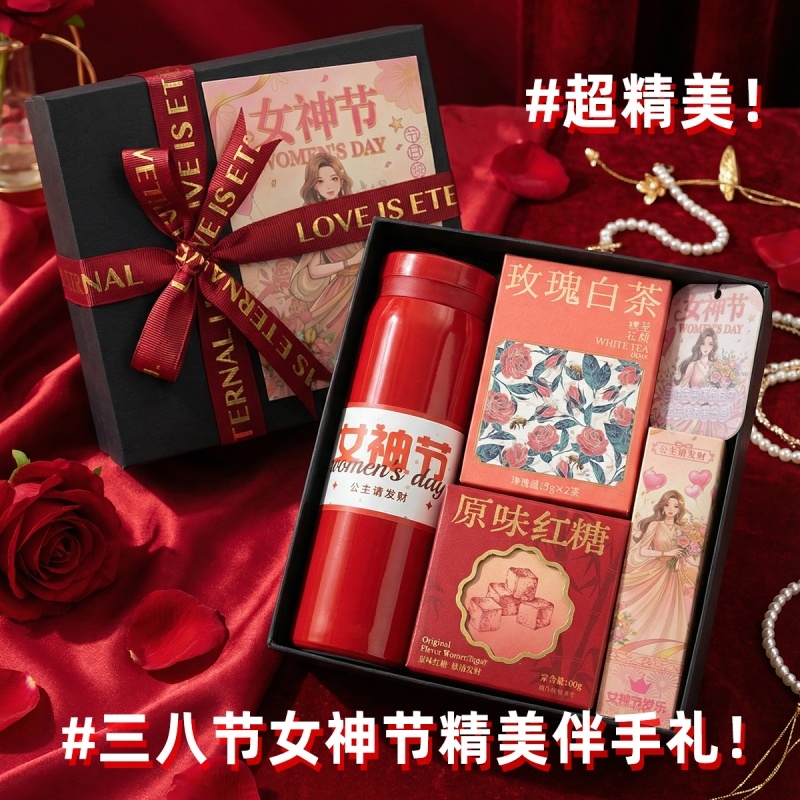 上白石  保温杯花茶红糖护手霜香片伴手礼WMD-008