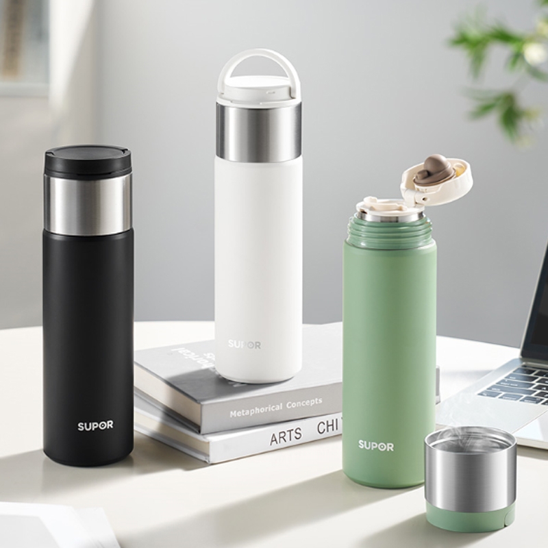 苏泊尔  便携车载办公户外茶水分离保温杯KCV55DC10