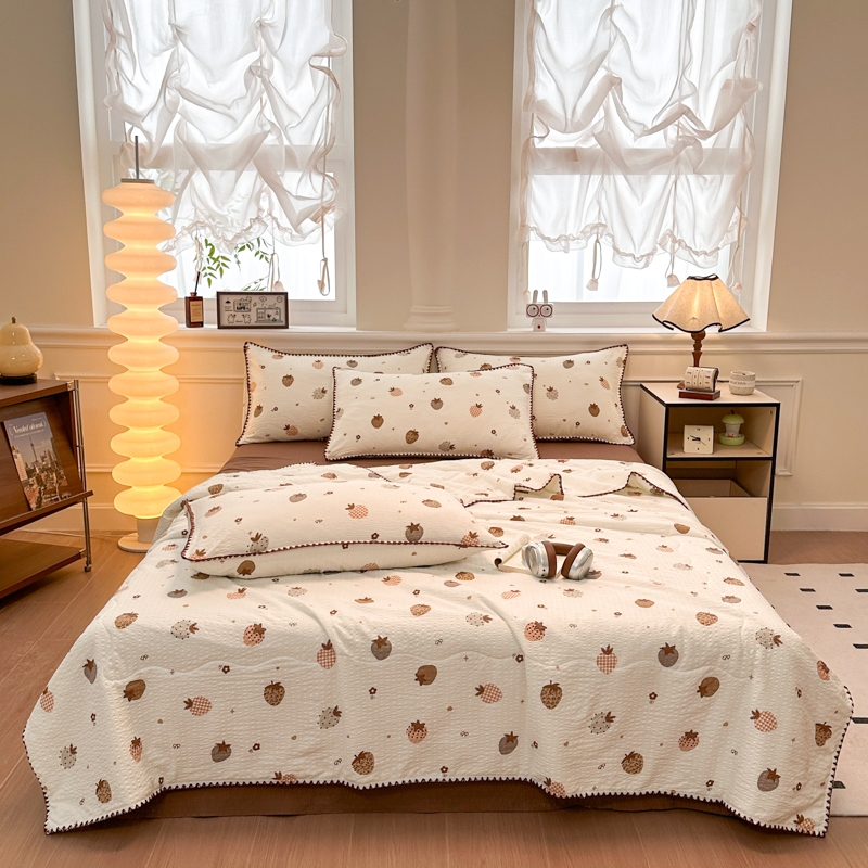 慕兰喜  泡芙纱贝壳花边夏被MLX-X2646