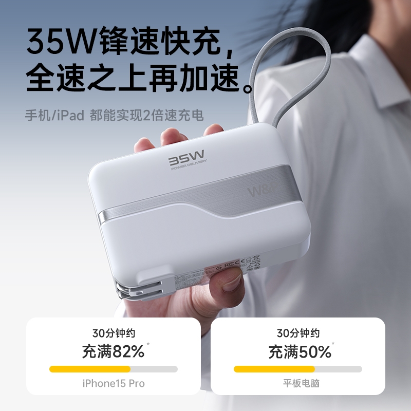 W&P  多合一移动电源PD270W