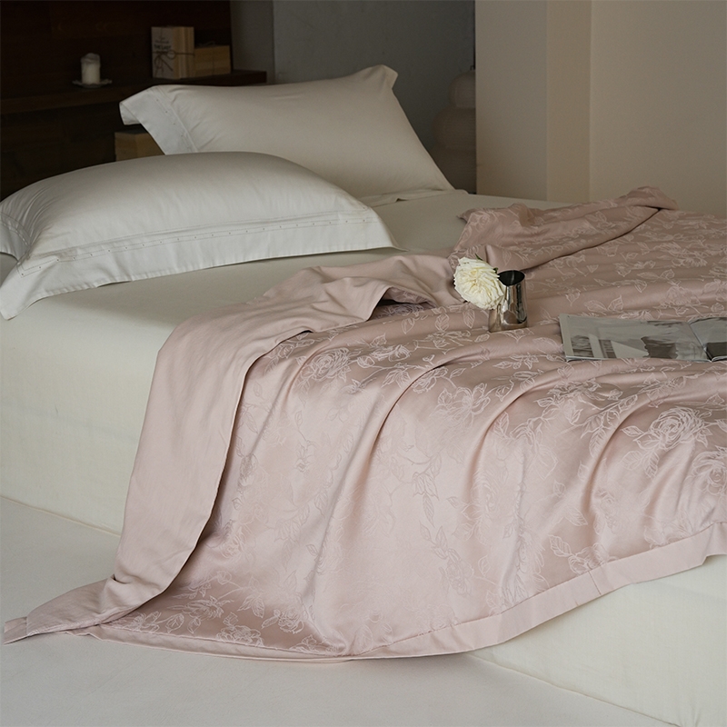 赫兰希  天丝长绒棉提花夏凉被玫瑰之约