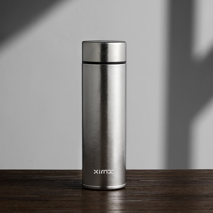 希么希  纯钛保温杯双层钛商务带茶滤养生XM-BH450