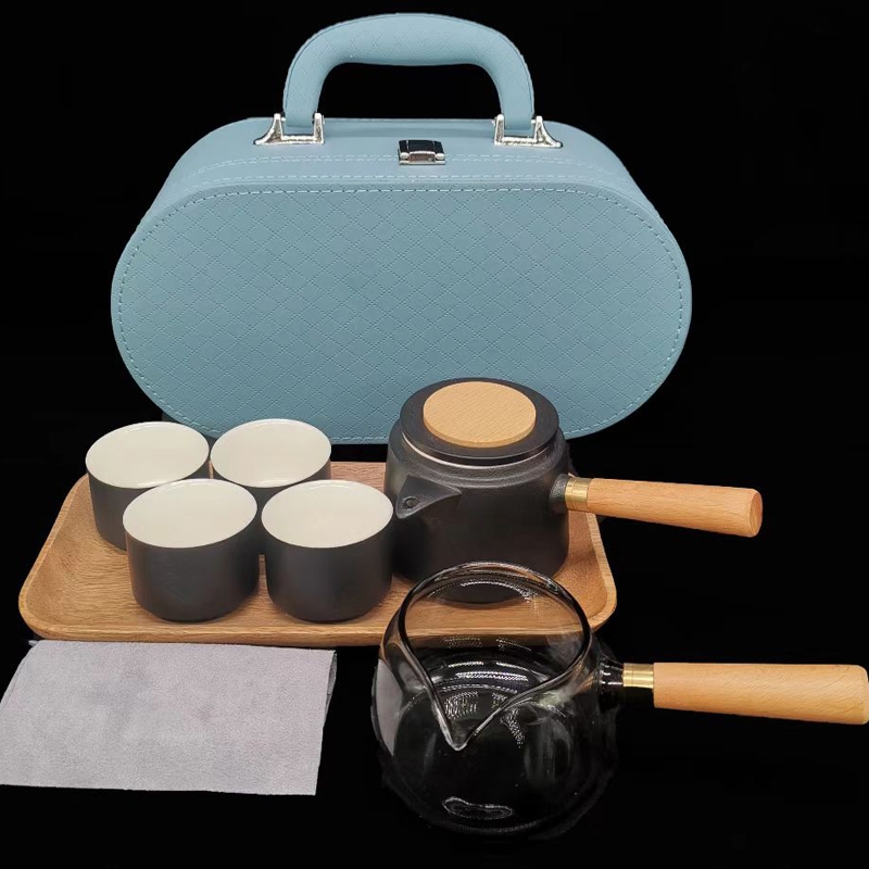 高端皮箱旅行大套装茶具
