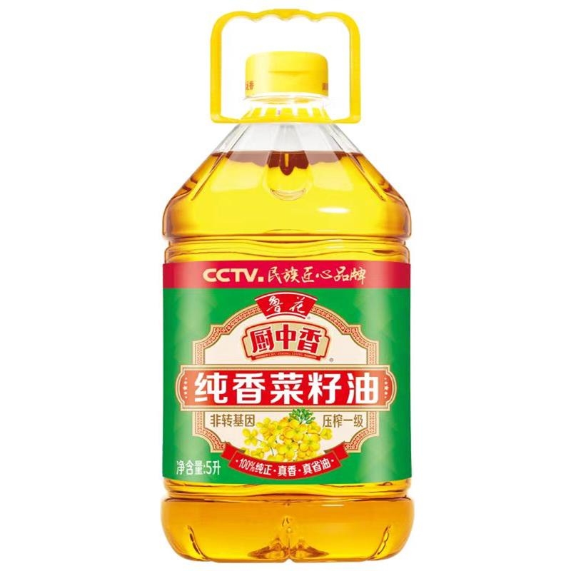 鲁花  厨中香纯香菜籽油5L