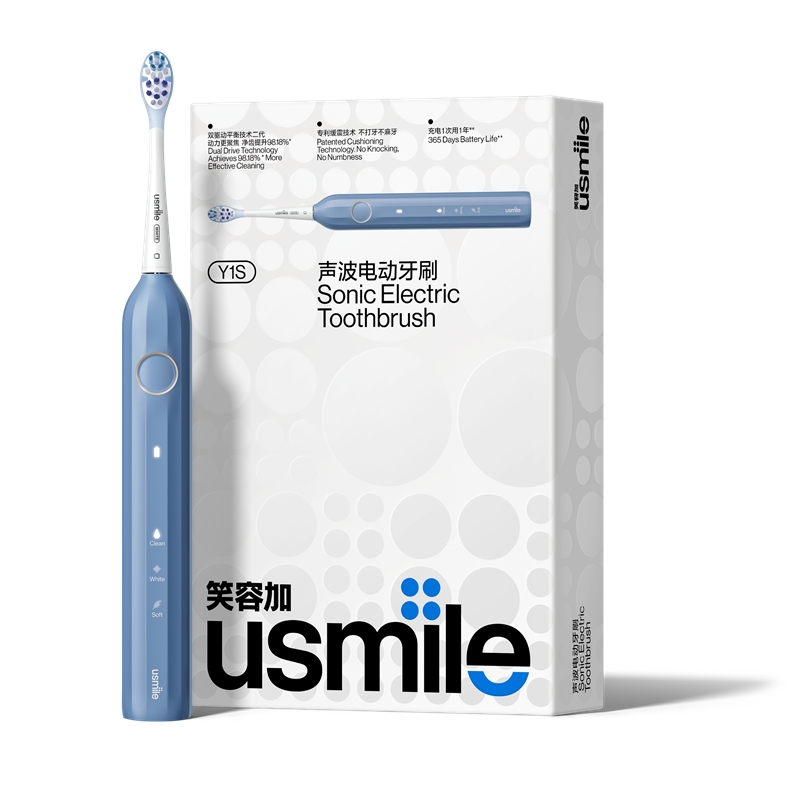 usmile  电动牙刷声波震动充电式深度清洁Y1s