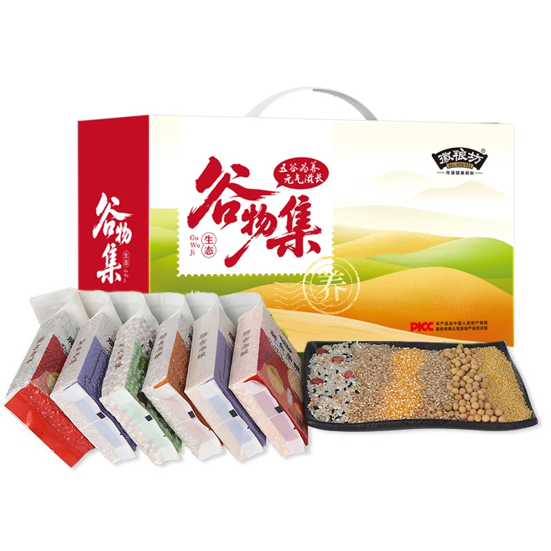 徽粮坊  谷物集杂粮礼盒6袋装1996g