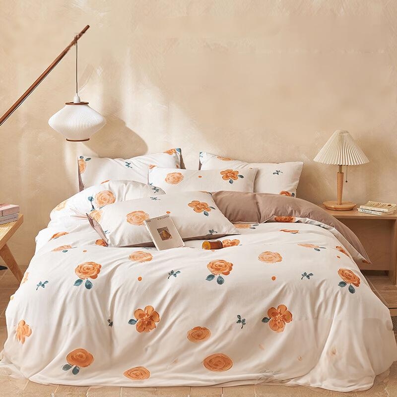 洁丽雅  柔软花卉四件套CP1002