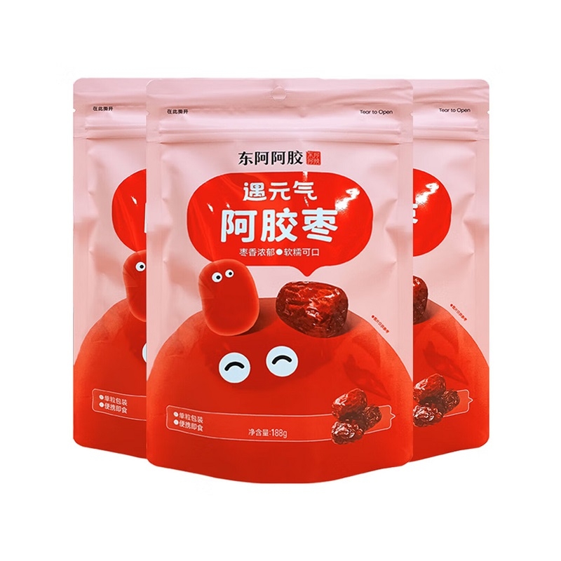 东阿阿胶  遇元气阿胶枣188g*3袋