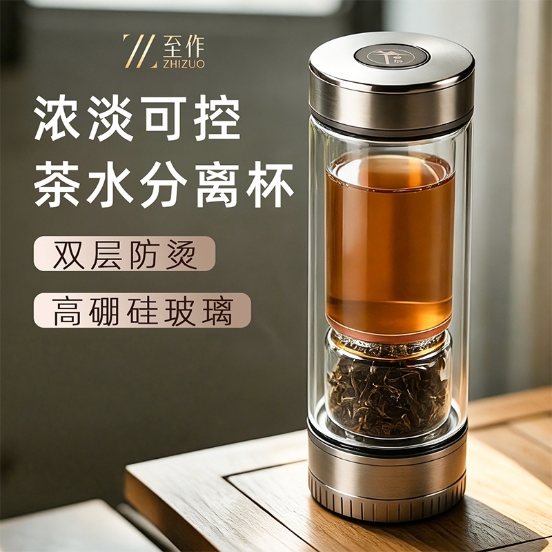 至作  绅士茶水分离杯380MLCAM-001