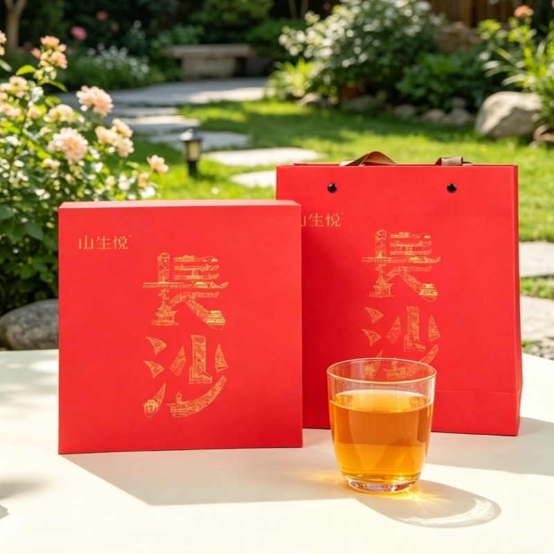 山生悦  城市伴手礼定制活字茶文创礼盒