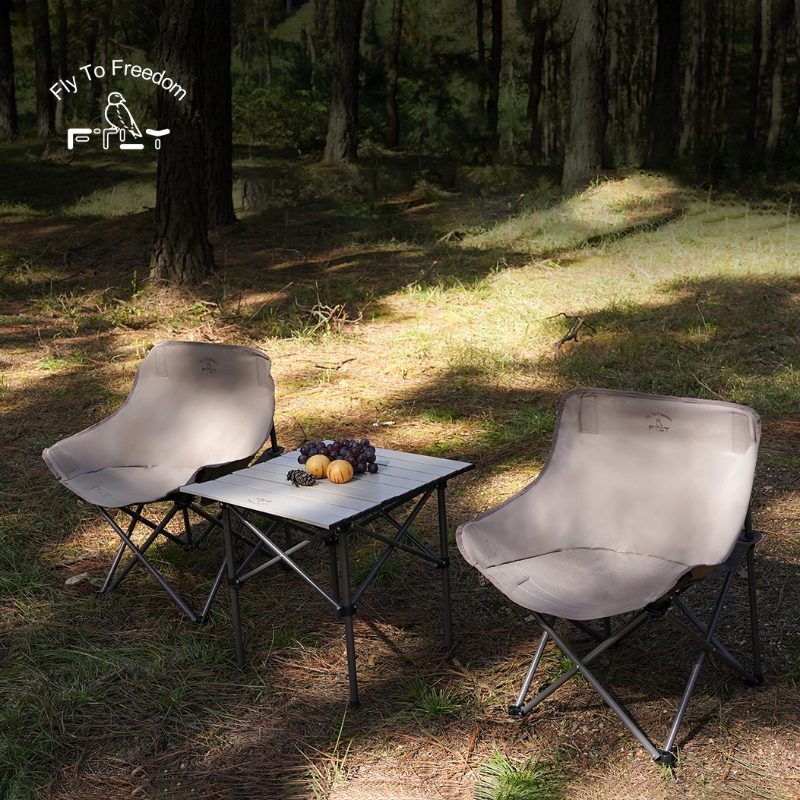 飞图乐  月亮椅方桌三件套折叠桌椅套装ZDZY1701