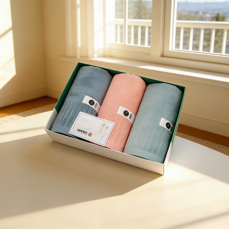 优品尚竹  素言棉毛巾三条装SY-703