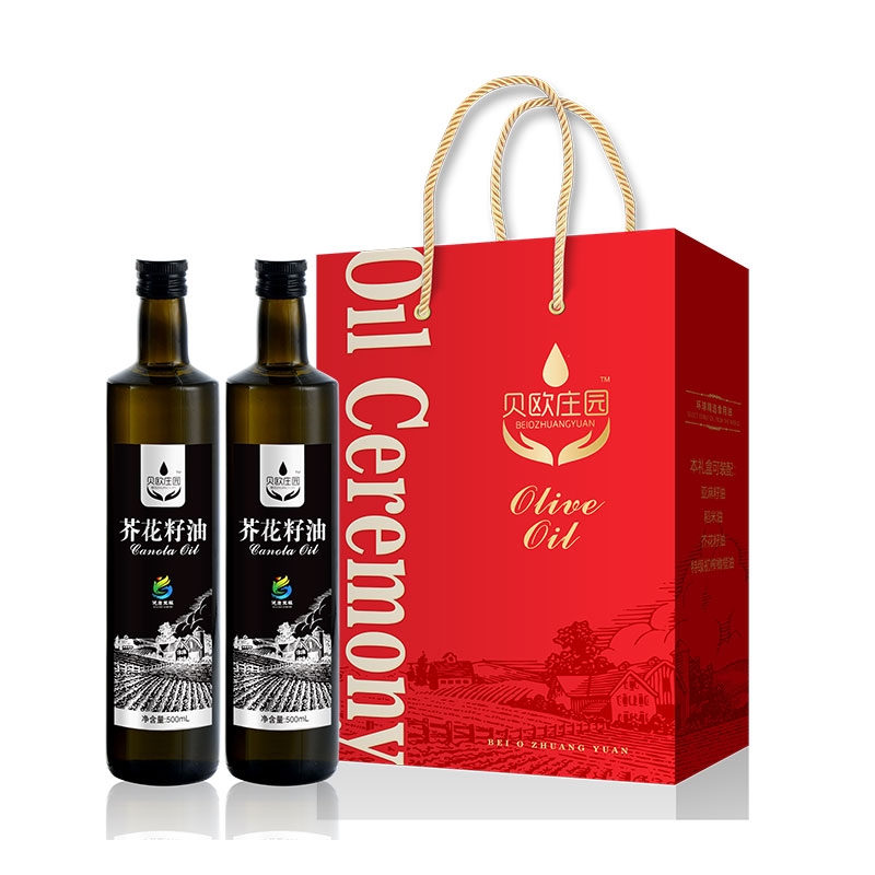 黄金树  芥花籽油礼盒装500ml2瓶装
