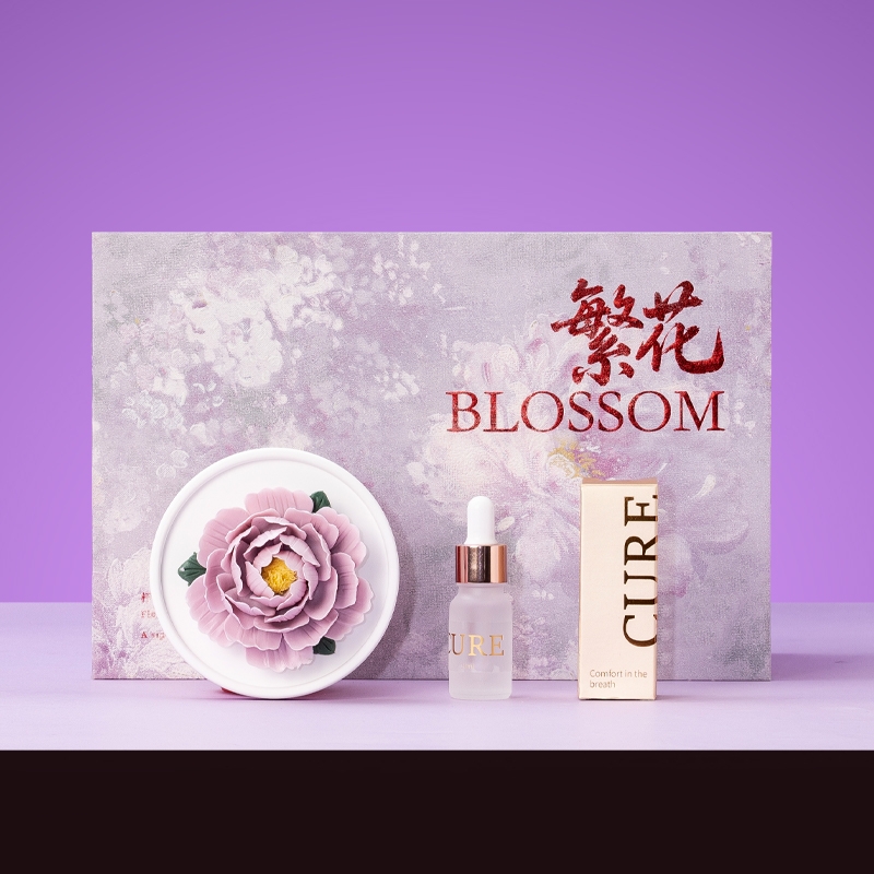 茶汀  繁花非遗手捏陶瓷花香薰套装