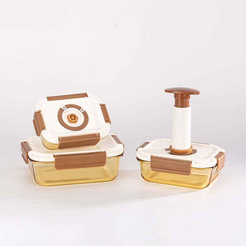 山重山  玲珑锁鲜抽真空保鲜碗四件套3521