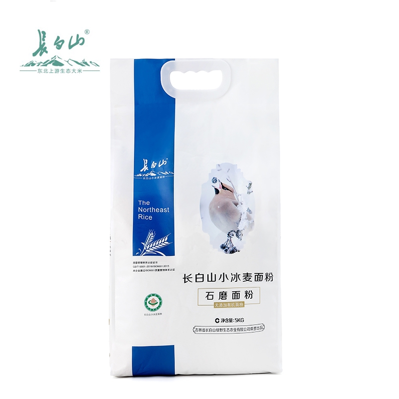 长白山  有机石磨小冰麦面粉5KG