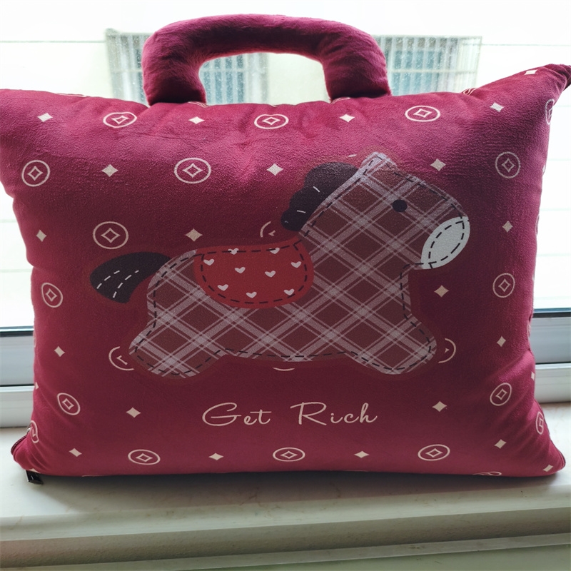 亿瞬间  发财小马抱枕被