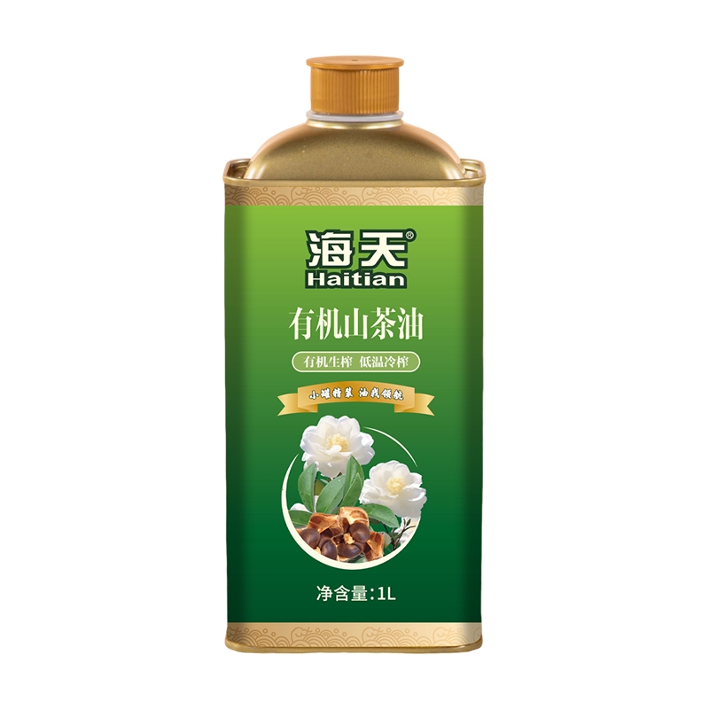海天  有机山茶油铁罐1L