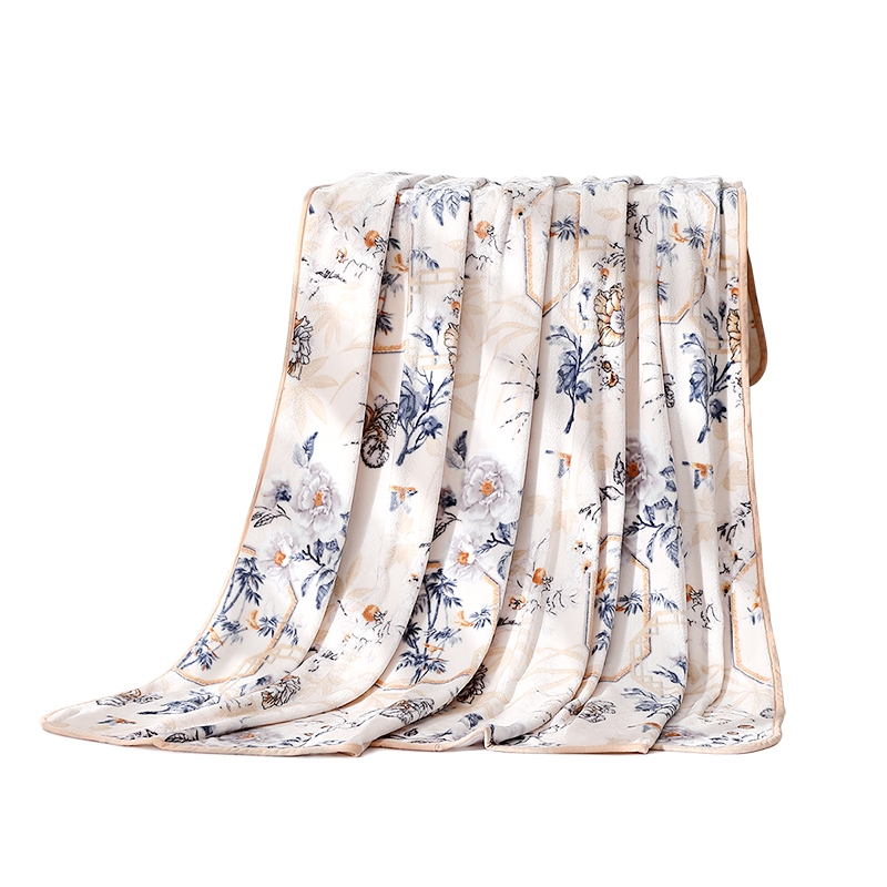 富安娜  单层法兰绒毯云晓星尘150*200cm