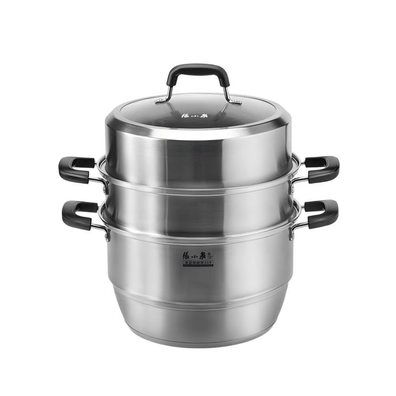 张小泉  御厨304不锈钢三层蒸锅C35630200