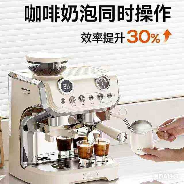 雪特朗  研磨一体意式半自动咖啡机AC-517ED