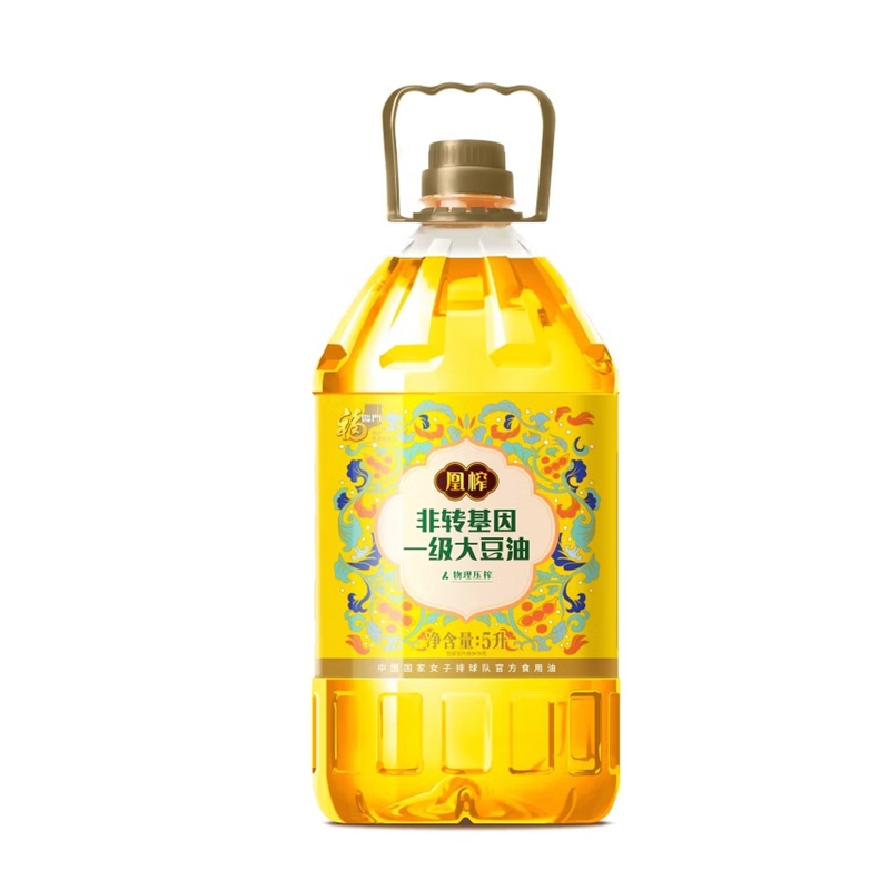 福临门  凰榨非转基因大豆油5L
