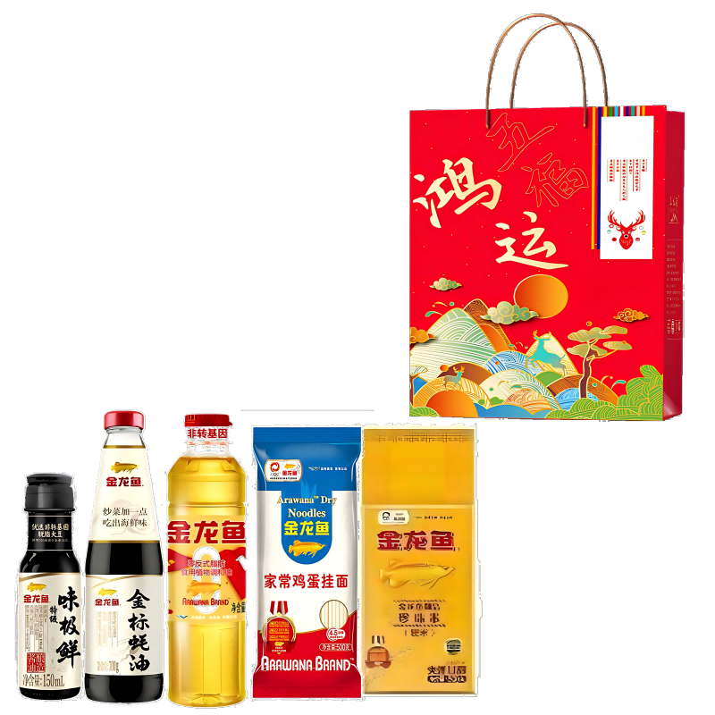 金龙鱼  大米油蚝油挂面礼盒2250g