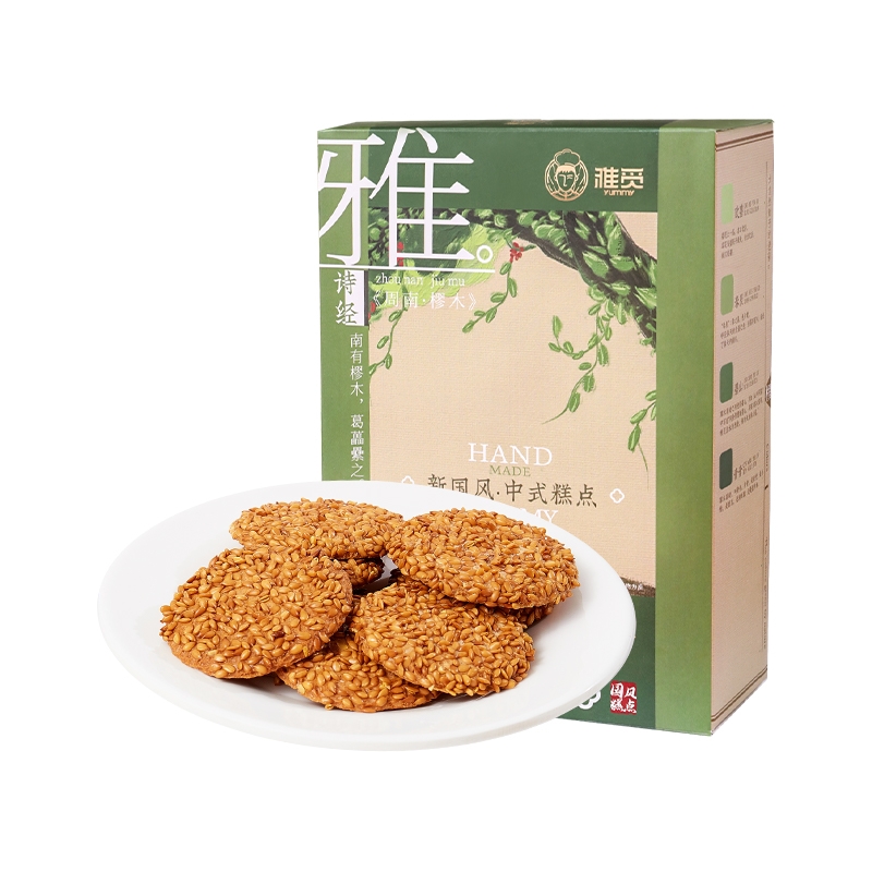 雅觅  亚麻籽杏仁脆饼280g